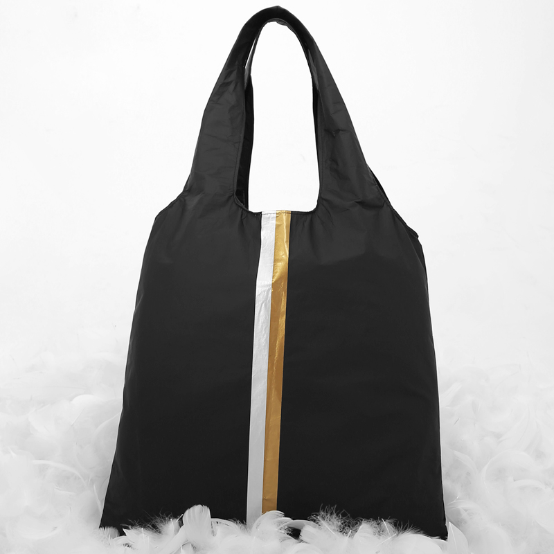 Wiederverwendbare Shopping Bag Doppelte Linie Design Große Lebensmittel Mehrzweck-Einkaufstasche Wiederverwendbare Eco-friendly Carryall Tote Taschen lightweightt