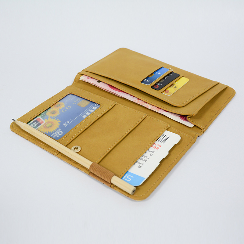 Kork-Reise-Geldbörse RFID-Blockierend-Dokument-Organizer-Tasche/Familien-Pass-Inhaber