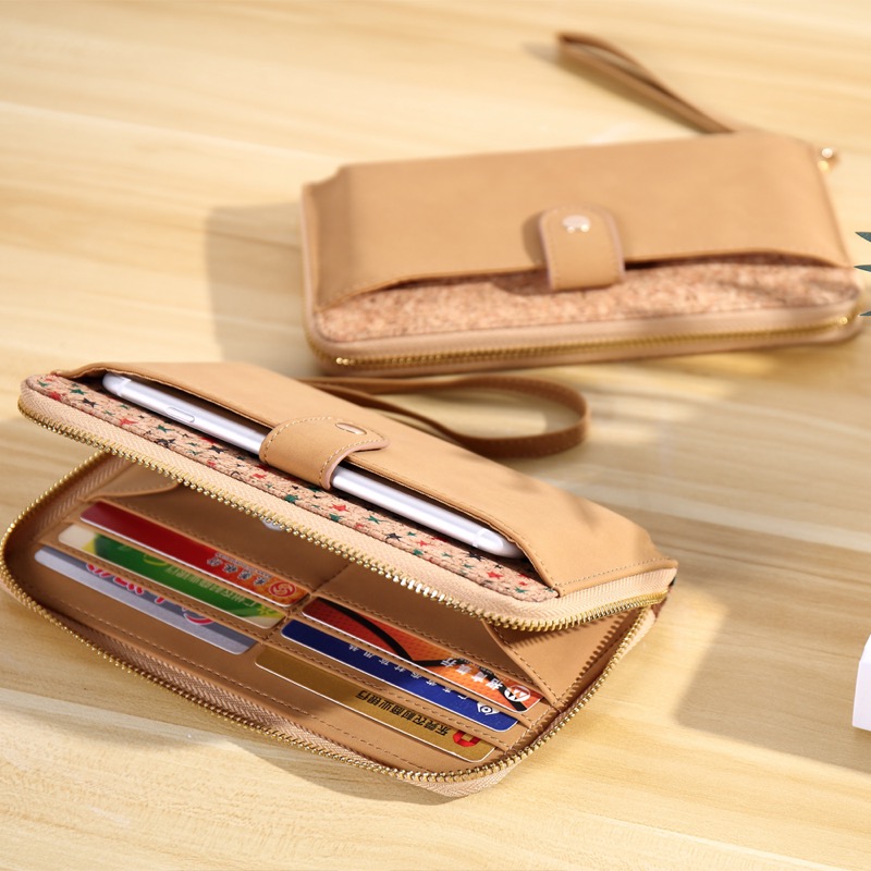 Veganer Kork-RFID-Blocking-Brieftaschen für Männer Frauen 