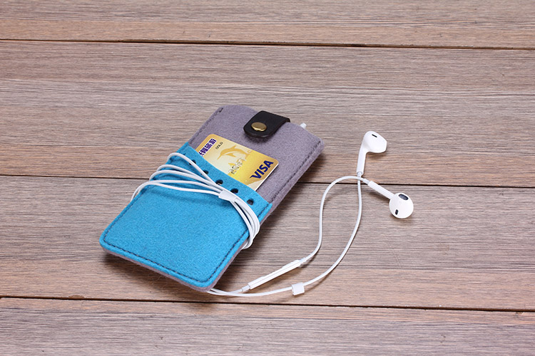 Filz Iphone Hülle - Premium-iPhone Hülle - Vintage-Tasche aus Wolle-Mischung Filz 