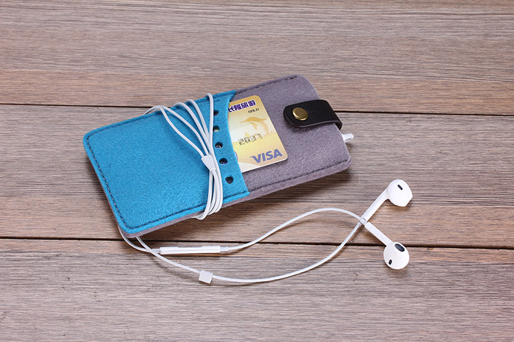 Filz Iphone Hülle - Premium-iPhone Hülle - Vintage-Tasche aus Wolle-Mischung Filz 