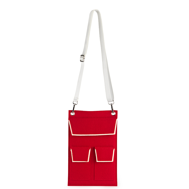 Frauen Crossbody-Tasche Weicher Wollfilz Geldbörsen und Handtaschen Multi Tasche Schulter Tasche Messenger Bag 
