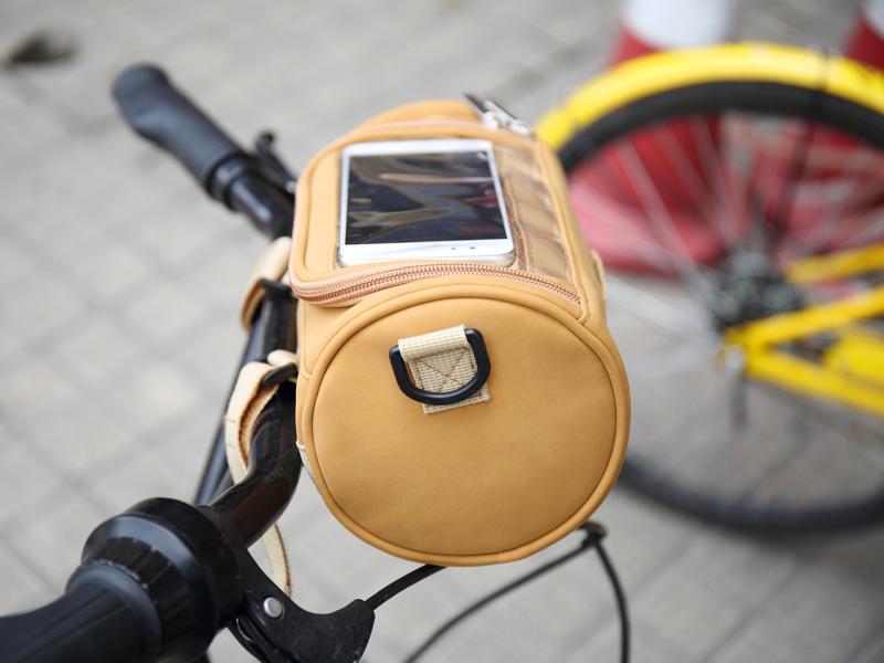 Wasserdichte Motorrad-Fahrrad-LENKER-Tasche-Front-Tube Bike Bag-Fahrrad-Storage-Taschen Abnehmbarer Schultergurt-Tragbare Fahrrad Packtasche Tasche w/Touchscreen-Handy Halter 