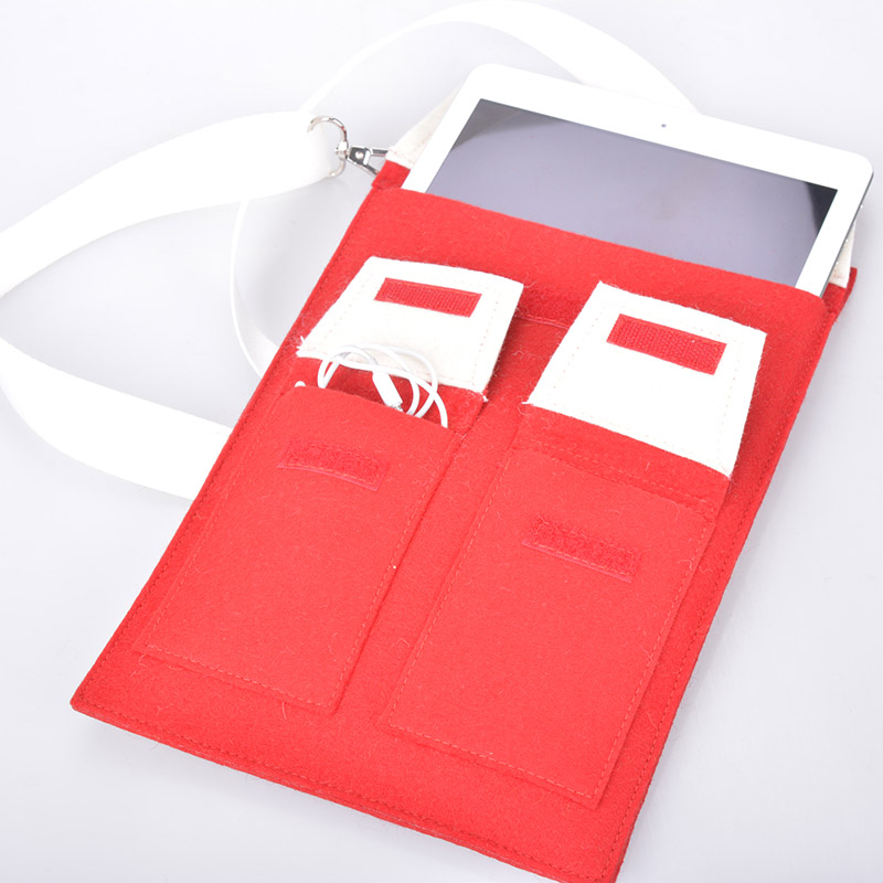 Frauen Crossbody-Tasche Weicher Wollfilz Geldbörsen und Handtaschen Multi Tasche Schulter Tasche Messenger Bag 