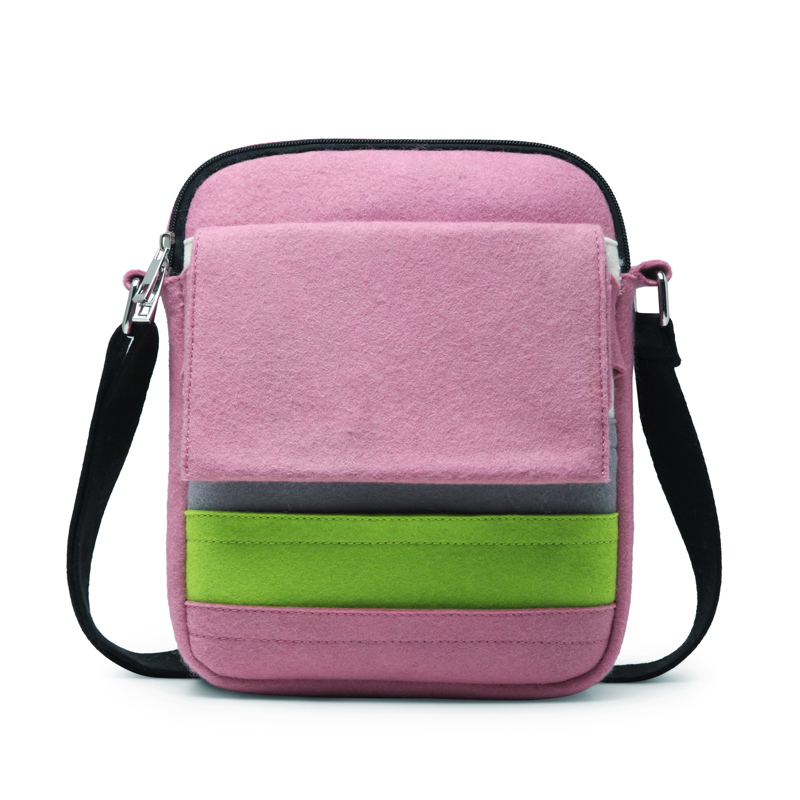 Crossbody-Tasche für Damen Eco-friendly Umhängetasche Messenger Bag Casual Woll-Filz-Geldbeutel-Handtasche 