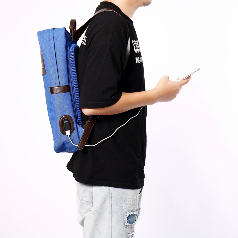 Laptop-Rucksack für Business-Reisen Anti-Diebstahl-Rucksack für Männer Frauen mit USB-Ladeanschluss 