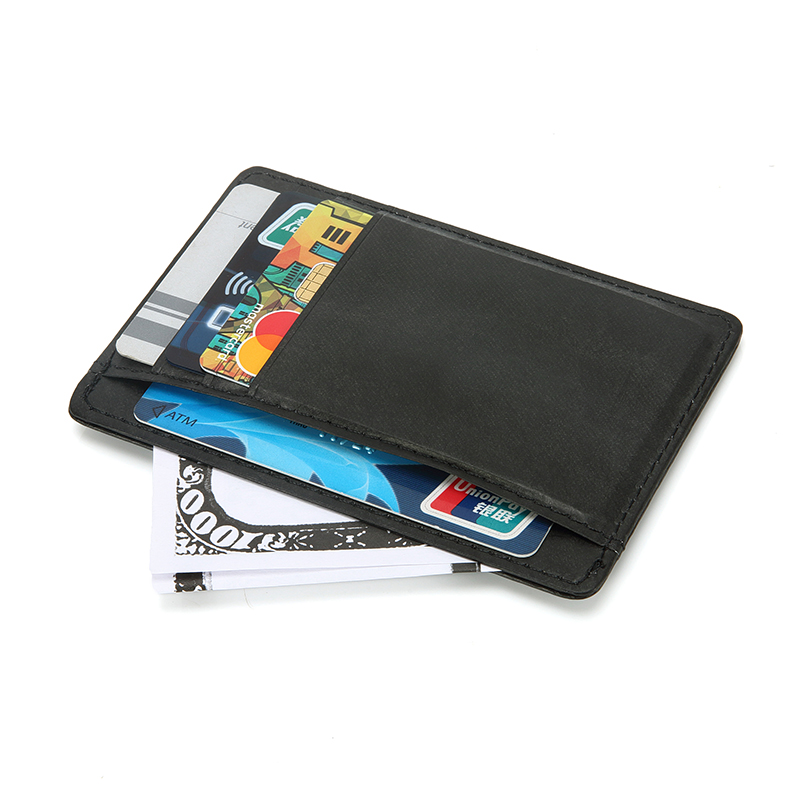 Minimalistischen Geldbörsen für Männer & Frauen RFID-Front-Pocket Leder-Card Holder Wallet