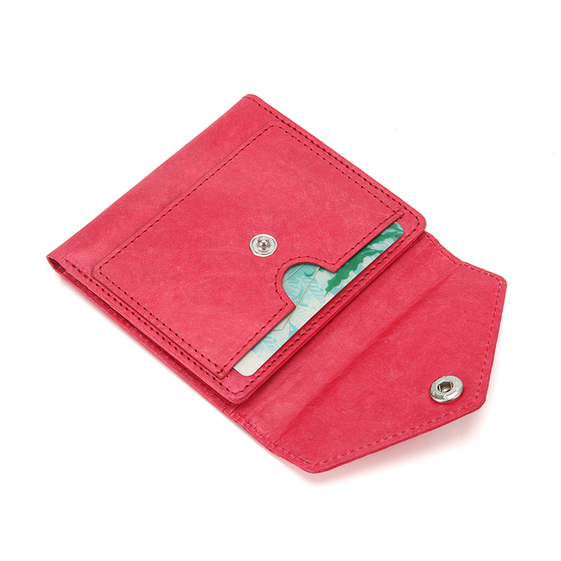 Tyvek Kleine Geldbörse für Frauen RFID-Blocking-Frauen-Kreditkarte-Halter Mini Pocket Bifold Geldbörse 