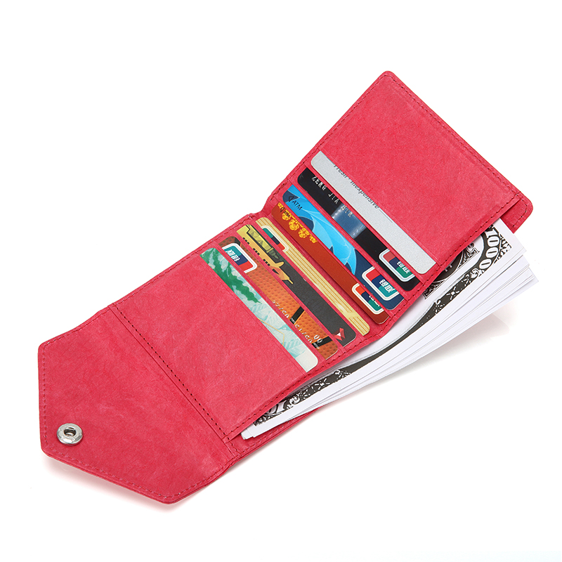 Tyvek Kleine Geldbörse für Frauen RFID-Blocking-Frauen-Kreditkarte-Halter Mini Pocket Bifold Geldbörse
