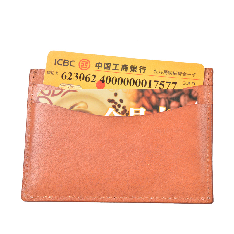 schlanke minimalistische Brieftasche, Brieftaschen vorne, RFID Sperrung, Kreditkarteninhaber 