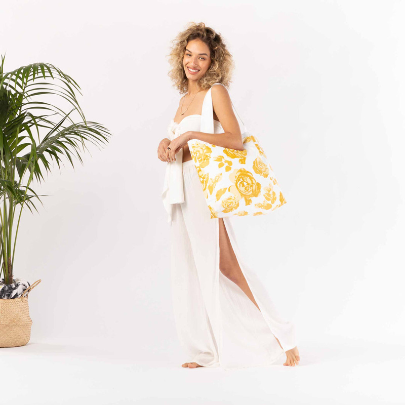 Benutzerdefinierte wasserdichte, reißfeste Shopping Fashion Beach Dupont Tyvek Einkaufstasche für Frauen
 
