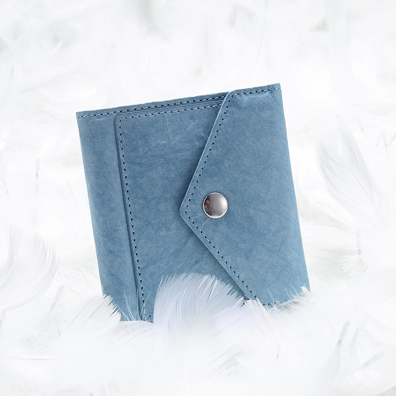 Kleine, zweifach faltbare Lederbrieftasche für Damen mit RFID-Schutz – Kompakte Luxus-Mini-Geldbörse mit Ausweisfenster
